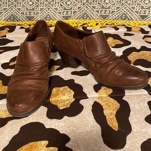 Brown Booties, size 8